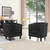 Modway Prospect 2 Piece Velvet Armchair Set EEI-3153-BLK-SET