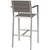 Modway Shore 3 Piece Outdoor Patio Aluminum Outdoor Pub Set