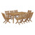 Marina 9 Piece Outdoor Patio Teak Outdoor Dining Set Eei 3204 Nat Set By Modway