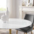 Modway Lippa 47" Round Dining Table EEI-3227-GLD-WHI