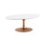 Lippa 42 Oval Shaped Coffee Table Eei 3251 Ros Whi By Modway