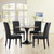 Modway Confer Dining Side Chair Vinyl Set Of 4 EEI-3324-BLK