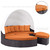 Modway Quest Canopy Outdoor Patio Daybed EEI-983-EXP-ORA-SET