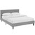 Linnea Full Bed Light Gray Mod 5424 Lgr By Modway Furniture