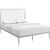 Annika Queen Platform Bed Gray Mod 5478 Gry By Modway Furniture