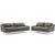 Harness Stainless Steel Base Leather Sofa And Loveseat Set Eei 4196 Gry Set By Modway