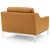 Modway Harness Stainless Steel Base Leather Armchair Set Of 2 EEI-4202-TAN