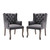 Realm Armchair Performance Velvet Set Of 2 Eei 4292 Gry By Modway