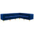 Triumph Channel Tufted Performance Velvet 6 Piece Sectional Sofa Eei 4352 Nav By Modway