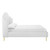 Modway Lana Queen Performance Velvet Wingback Platform Bed MOD-6282-WHI