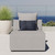 Modway Saybrook Outdoor Patio Upholstered Sectional Sofa Armless Chair EEI-4209-GRY