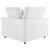 Modway Commix Down Filled Overstuffed Performance Velvet Corner Chair EEI-4366-WHI
