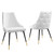 Modway Adorn Dining Side Chair Performance Velvet Set Of 2 Eei 5043 Whi