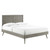 Modway Alana King Wood Platform Bed With Splayed Legs Mod 6620 Gry