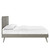 Modway Alana King Wood Platform Bed With Splayed Legs MOD-6620-GRY