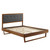 Modway Willow Full Wood Platform Bed With Angular Frame MOD-6634-WAL-CHA