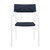 Modway Raleigh Stackable Outdoor Patio Aluminum Dining Armchair EEI-3573-WHI-NAV