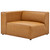 Modway Mingle Vegan Leather Left Arm Chair Eei 4621 Tan
