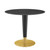 Modway Zinque 36 Artificial Marble Dining Table Eei 5132 Gld Blk