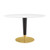 Modway Zinque 48 Oval Dining Table Eei 5141 Gld Whi