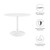 Modway Lippa 40" Round Wood Top Dining Table EEI-1117-WHI