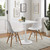 Modway Lippa 28" Square Wood Top Dining Table EEI-1123-WHI
