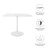 Modway Lippa 36" Square Wood Top Dining Table EEI-1124-WHI