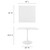 Modway Lippa 36" Square Wood Top Dining Table EEI-1124-WHI