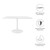 Modway Lippa 47" Square Wood Top Dining Table EEI-1125-WHI
