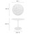 Modway Lippa 40" Round Artificial Marble Dining Table EEI-1130-WHI