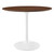 Modway Lippa 36 Round Walnut Dining Table Eei 1136 Wal