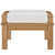 Modway Marina Outdoor Patio Teak Ottoman - Natural/White EEI-1152-NAT-WHI-SET