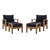 Modway Marina 4 Piece Outdoor Patio Teak Set Eei 1537 Nat Nav Set