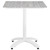 Modway Maine 5 Piece Outdoor Patio Dining Set EEI-1761-WHI-LGR-SET