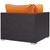 Modway Convene Outdoor Patio Corner - Espresso/Orange EEI-1840-EXP-ORA