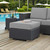 Modway Sojourn Outdoor Patio Wicker Rattan Sunbrella Ottoman EEI-1855-CHC-GRY