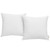 Modway Convene 2 Piece Outdoor Patio Pillow Set White Eei 2001 Whi
