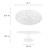 Modway Lippa 48" Oval-Shaped Artificial Marble Coffee Table EEI-2022-WHI