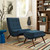 Modway Ramp Fabric Lounge Chair And Ottoman Set Azure EEI-2143-AZU