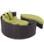 Modway Convene Outdoor Patio Daybed - Espresso/Peridot EEI-2176-EXP-PER