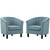 Modway Prospect Channel Tufted Performance Velvet Armchair Set Of 2 Eei 4150 Lbu