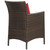 Modway Conduit Outdoor Patio Wicker Rattan Dining Armchair Set Of 2 EEI-4030-BRN-RED
