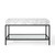 Modway Kingsley 60" Black Stainless Steel Bathroom Vanity EEI-4002-BLK-WHI
