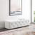 Modway Amour 60" Tufted Button Entryway Faux Leather Bench EEI-3769-WHI