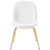 Modway Scoop Gold Stainless Steel Leg Performance Velvet Dining Chair EEI-3548-WHI