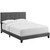 Modway Amira Full Performance Velvet Bed Mod 5859 Gry