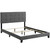 Modway Amira Full Performance Velvet Bed MOD 5859 GRY