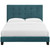Modway Melanie Queen Tufted Button Upholstered Performance Velvet Platform Bed MOD 5822 SEA