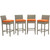 Modway Conduit Bar Stool Outdoor Patio Wicker Rattan Set Of 4 Eei 3602 Lgr Ora