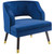 Modway Traipse Button Tufted Open Back Performance Velvet Armchair Eei 3579 Nav